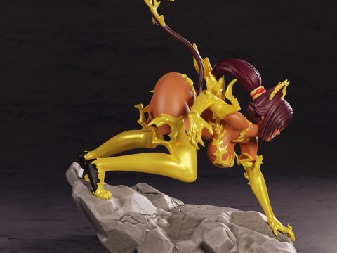 Yoruichi Shihouin God of Thunder 3Dプリントモデル