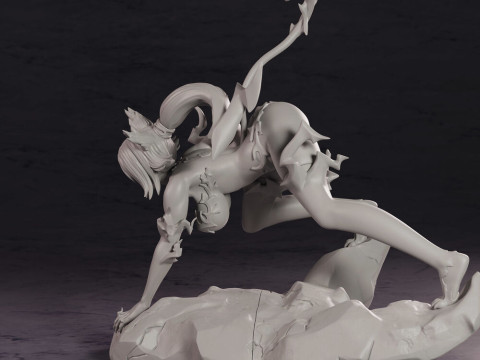 Yoruichi Shihouin God of Thunder 3Dプリントモデル