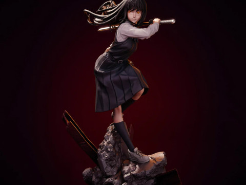 Asa Mitaka - Chainsaw Man Modelo de Impressão 3D