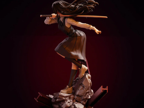 Asa Mitaka - Chainsaw Man Modelo de Impressão 3D