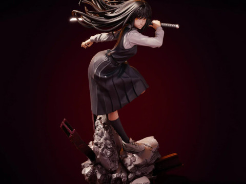 Asa Mitaka - Chainsaw Man Modelo de Impressão 3D