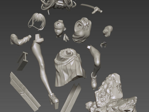 Asa Mitaka - Chainsaw Man Modelo de Impressão 3D