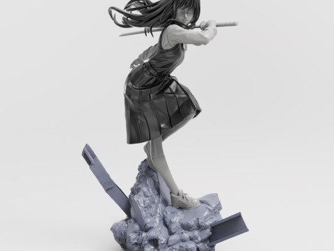 Asa Mitaka - Chainsaw Man Modelo de Impressão 3D