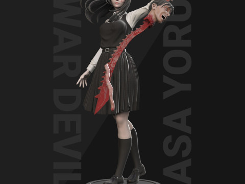 Asa Yoru War Devil Modelo de Impressão 3D