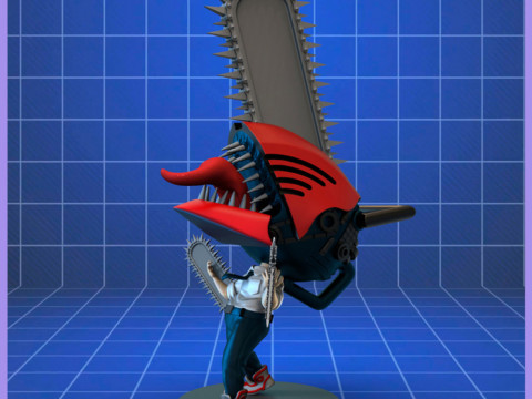 Chibi Denji Figure Modèles 3D en vedette