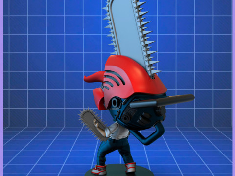 Chibi Denji Figure Modèles 3D en vedette