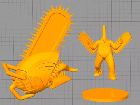Chibi Denji Figure Modèles 3D en vedette