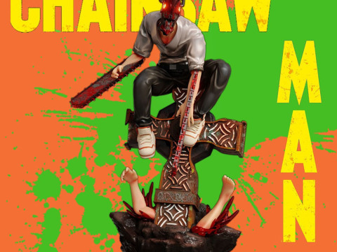 Denji from Chainsaw Man Modèles 3D en vedette