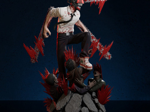 Denji - Chainsaw Man Modelo de impresión 3D