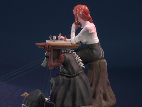 Makima Chainsaw Man 3D Print Model