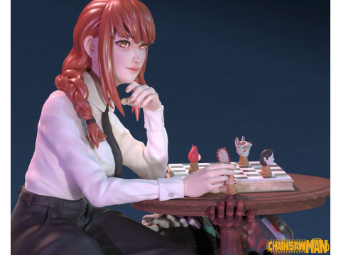 Makima Chainsaw Man 3D Print Model