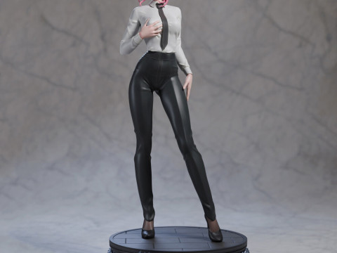 Makima - Chainsaw Man Modelo de Impressão 3D