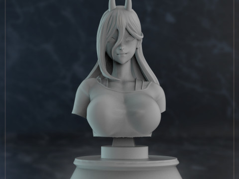 Power Bust 3D Print Model