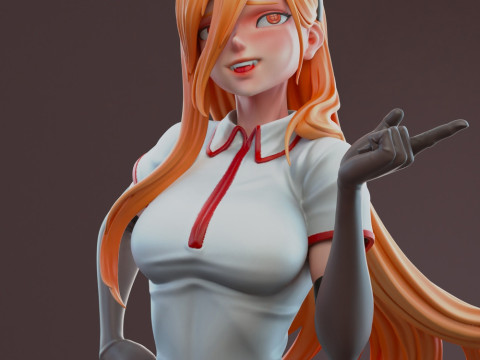 Chainsaw Man Power Modèles 3D en vedette
