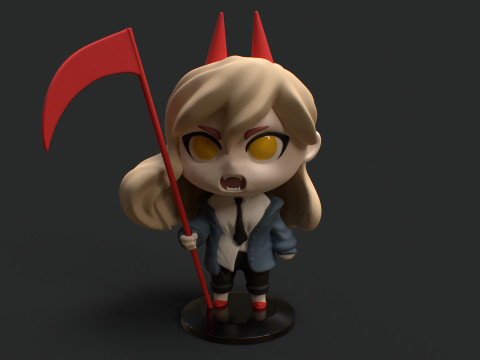 Chainsaw Man - Power Chibi 3D Print Model