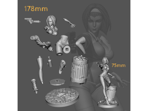 Faye Valentine - Cowboy Bebop 3D Print Model