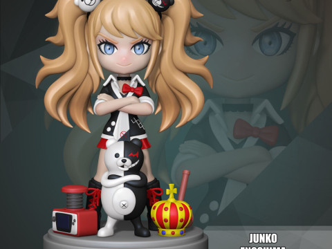 Junko Enoshima Chibi 3Dプリントモデル