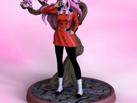 Zero Two from Darling In The Franxx 3D Print Model