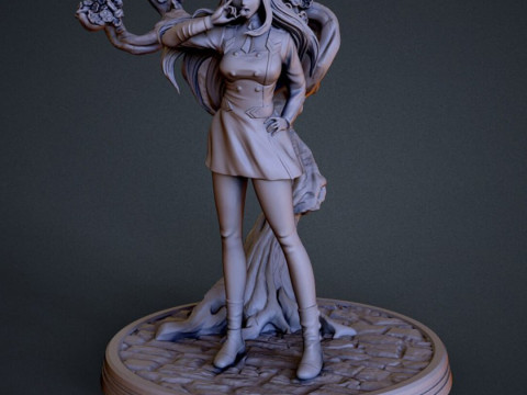 Zero Two from Darling In The Franxx Model Cetak 3D