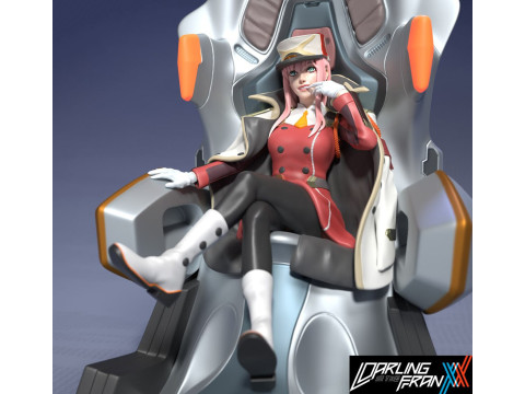Zero Two - Darling In The Franxx Model Cetak 3D