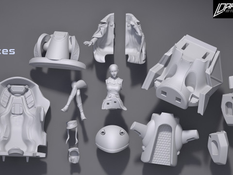Zero Two - Darling In The Franxx Model Cetak 3D