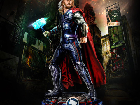 Thor Statue Modello di stampa 3D