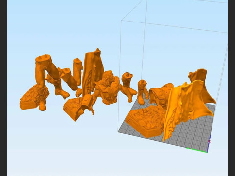 Thor Statue Model Cetak 3D