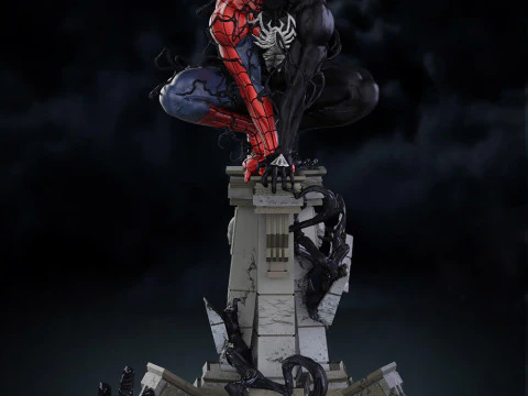 シンビオート スパイダーマン 3Dプリントモデル