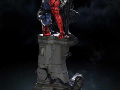 Symbiote Spiderman 3D 打印模型