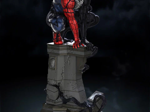 Symbiote Spiderman 3D Print Model