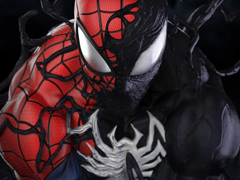 Symbiote Spiderman 3D Print Model