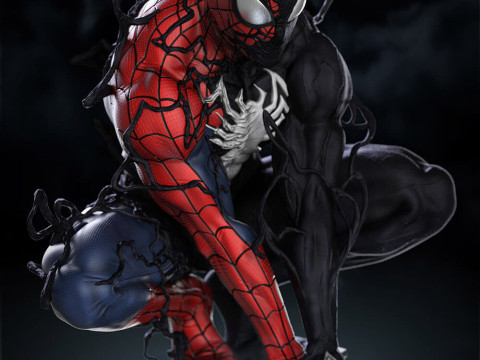Symbiote Spiderman 3D 打印模型