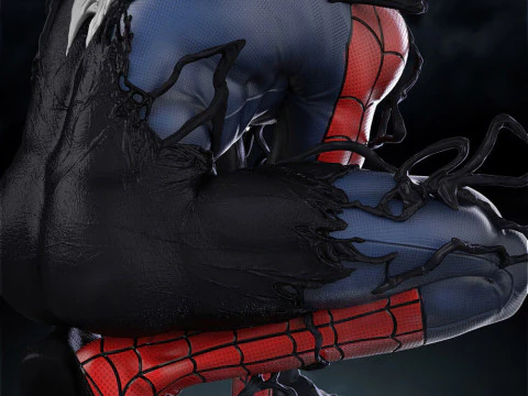 Symbiote Spiderman 3D Print Model