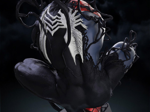 Symbiote Spiderman 3D 打印模型