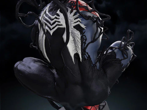 Symbiote Spiderman 3D Print Model