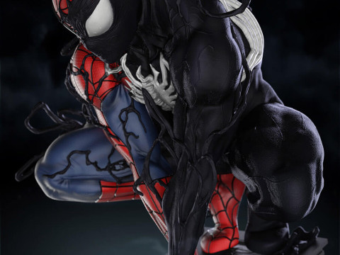 Symbiote Spiderman 3D 打印模型