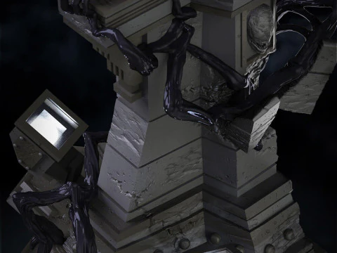 Symbiote Spiderman 3D Print Model
