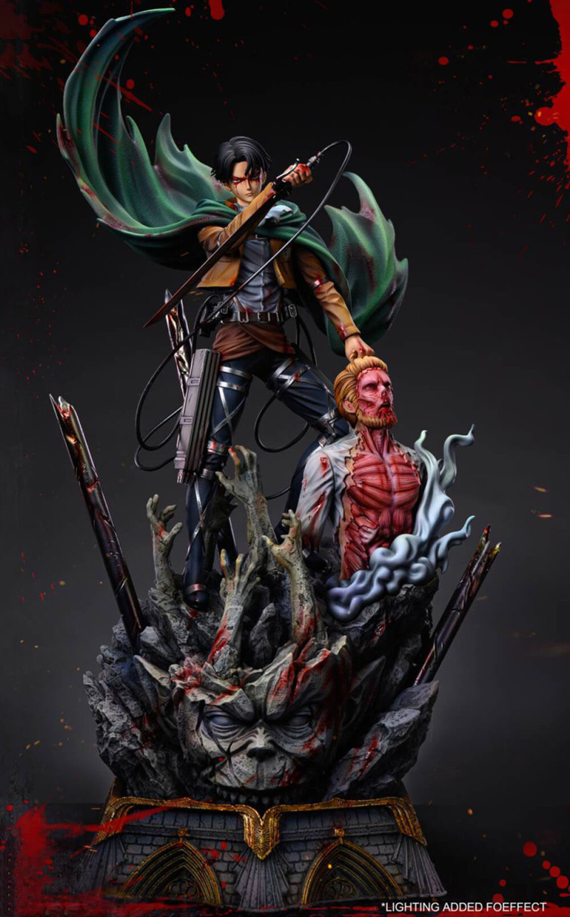 Levi Ackerman Vs Zeke Yeager Modèles 3D en vedette .c4d .max .obj .3ds .fbx .stl .blend