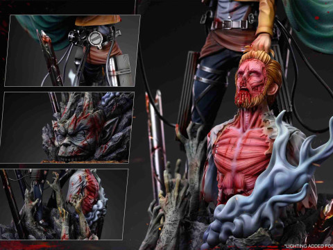 Levi Ackerman Vs Zeke Yeager Modèles 3D en vedette