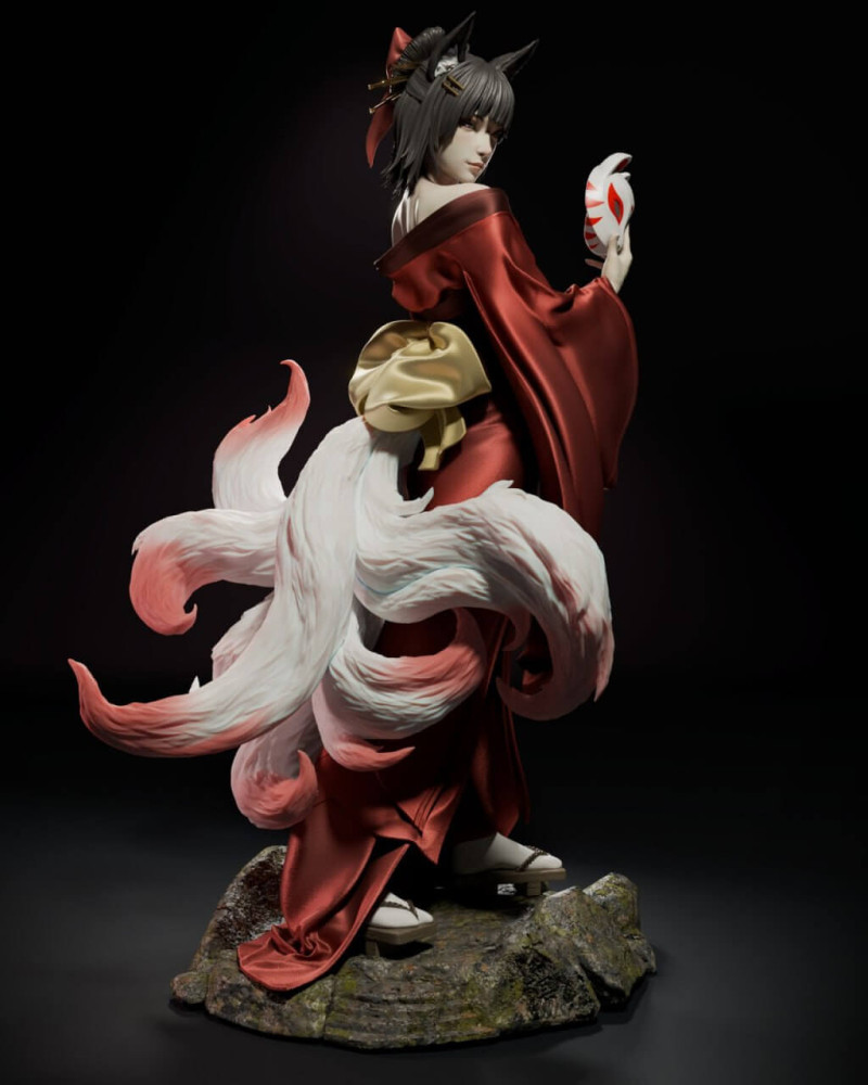 Amaterasu Modelo de impresión 3D .c4d .max .obj .3ds .fbx .stl .blend