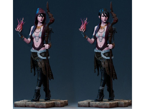 Morrigan Dragon Age and Monster 3D 打印模型