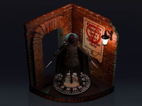 V for Vendetta 3D-printmodel