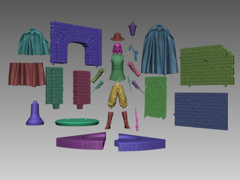 V for Vendetta 3D-printmodel
