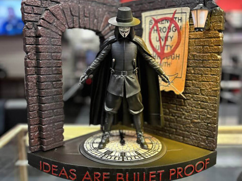 V for Vendetta 3D-printmodel