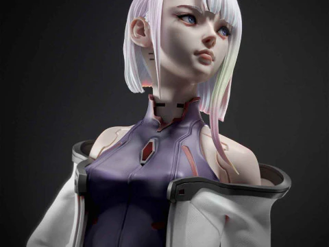 Lucy - Cyberpunk Edgerunners Modèles 3D en vedette