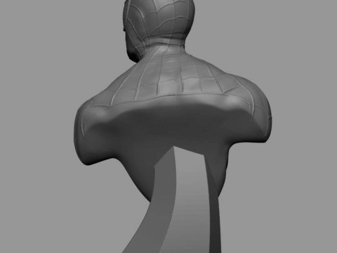 Spiderman Bust Modèles 3D en vedette