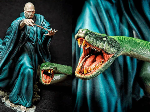 Lord Voldemort and Nagini 3D Print Model