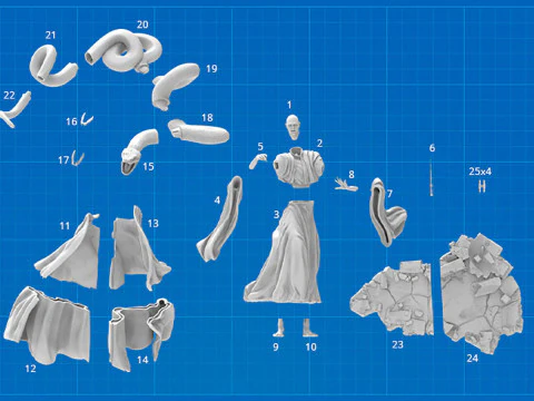 Lord Voldemort and Nagini 3D Print Model