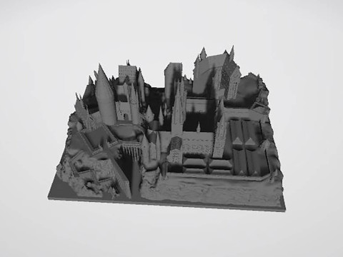Harry Potter Hogwarts Poudlard Modelo de impresión 3D