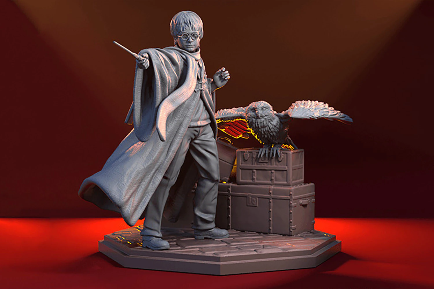 Harry Potter 3D Print Model .c4d .max .obj .3ds .fbx .stl .blend 